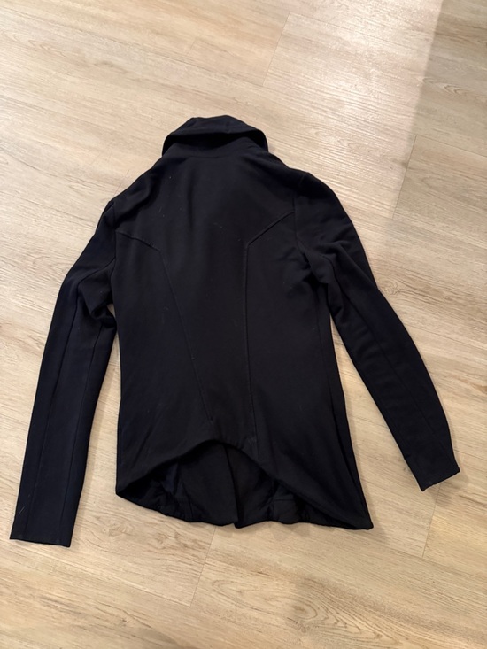 Helmut Lang Black Minimalist Asymmetrical Zip Up - Picture 3 of 3
